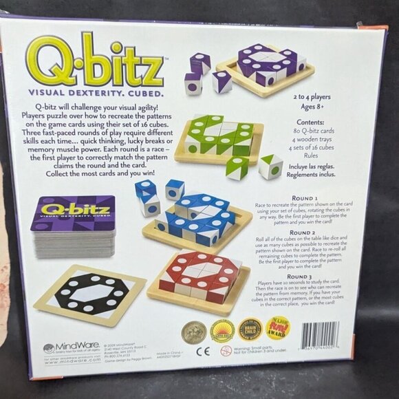 Q-Bitz Visual Dexterity Cubed Game - MindWare Qbitz - NEW SEALED - Picture 2 of 8